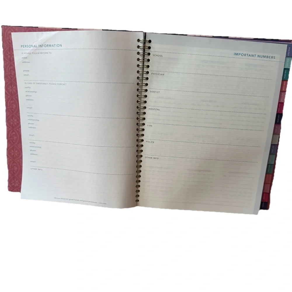 Clementine Paper inc 12-month Large Size Planner Brown Floral Jan- Dec 2026 Hard